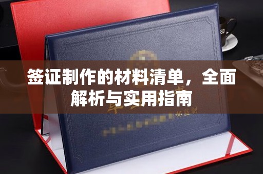 苍溪签证制作的材料清单，全面解析与实用指南
